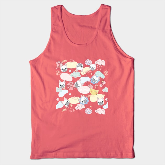 Cute Pugs Lover Tank Top by STUDIOVO